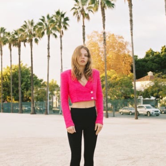 Pink Zara cropped blazer - Picture 2 of 2